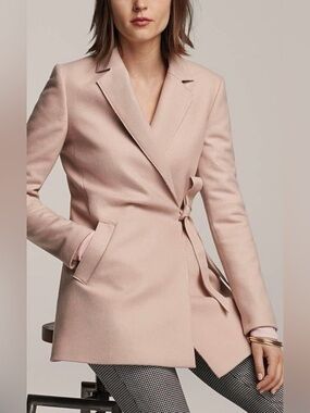Banana Republic Melton Side-Tie Coat in Lotus size XL